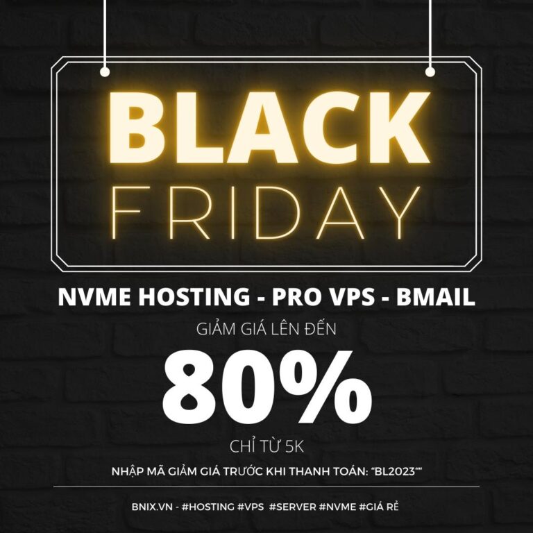 SALE OFF 80% BLACK FRIDAY !​ Khuyến mãi cực sốc đến từ Hi-Tech Cloud.